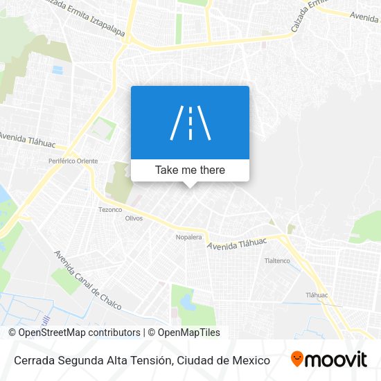 Mapa de Cerrada Segunda Alta Tensión
