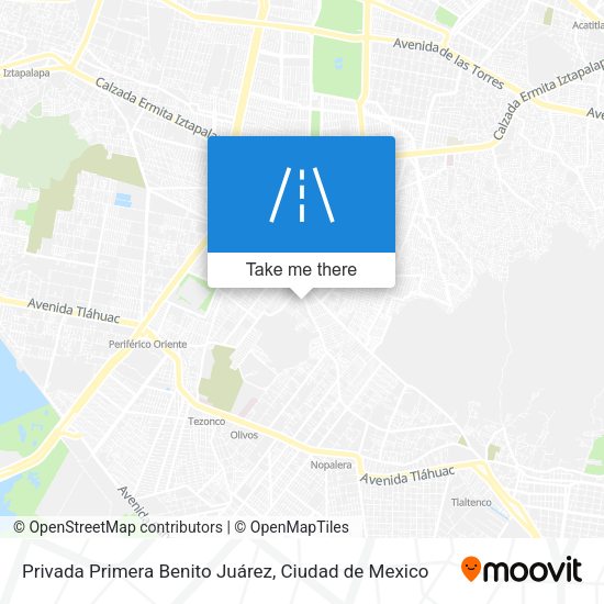 Mapa de Privada Primera Benito Juárez
