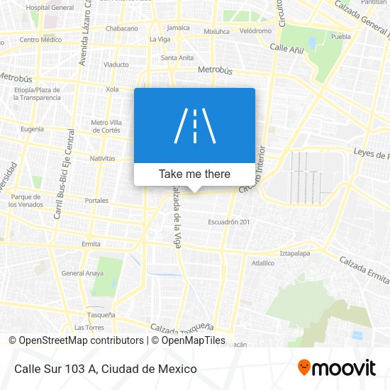 Mapa de Calle Sur 103 A