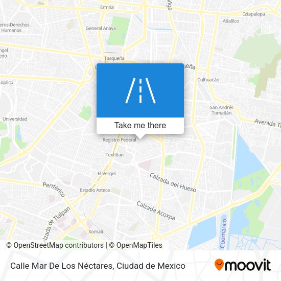 Mapa de Calle Mar De Los Néctares