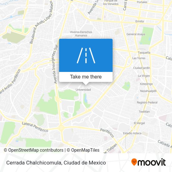 Mapa de Cerrada Chalchicomula