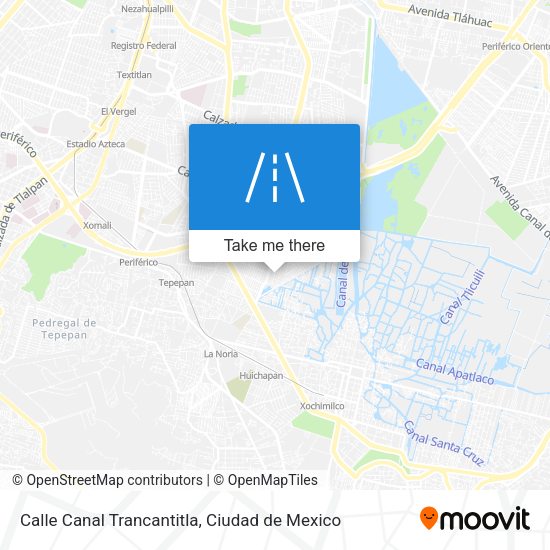 Mapa de Calle Canal Trancantitla