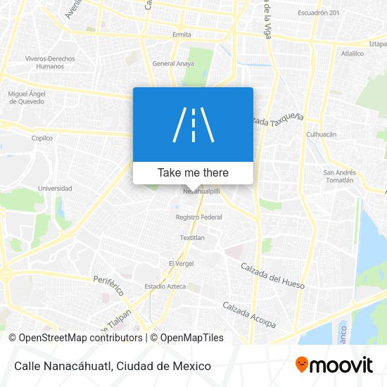 Mapa de Calle Nanacáhuatl