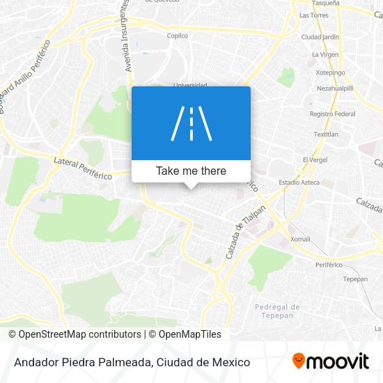 Andador Piedra Palmeada map