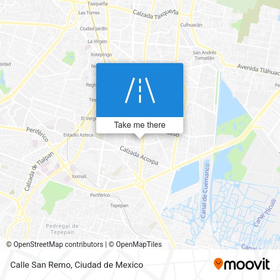 Mapa de Calle San Remo