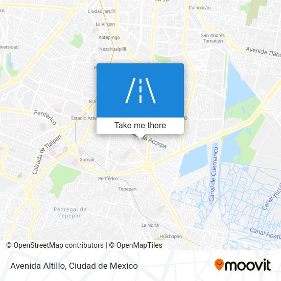 Mapa de Avenida Altillo