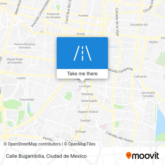 Calle Bugambilia map