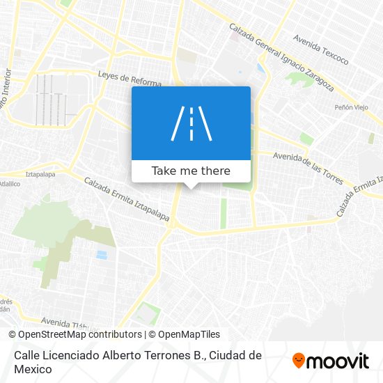 Mapa de Calle Licenciado Alberto Terrones B.