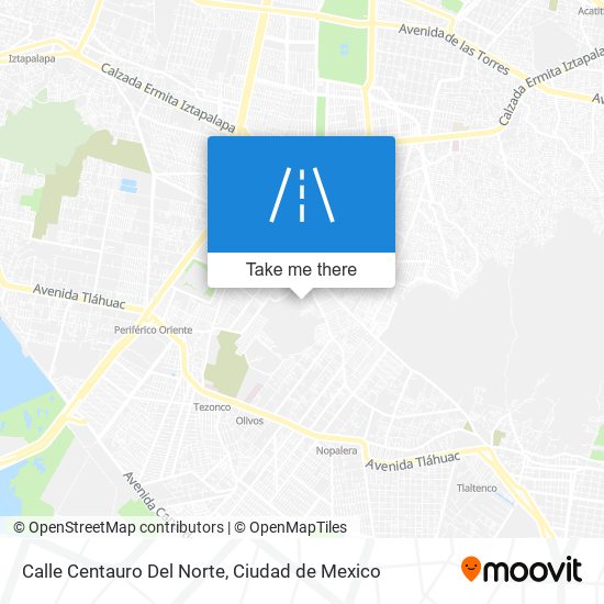 Mapa de Calle Centauro Del Norte