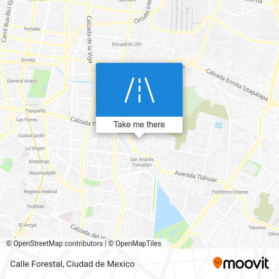 Mapa de Calle Forestal
