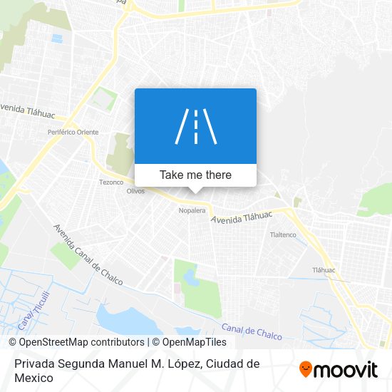 Mapa de Privada Segunda Manuel M. López
