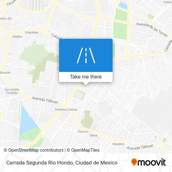 Mapa de Cerrada Segunda Río Hondo