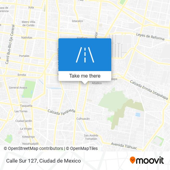 Mapa de Calle Sur 127