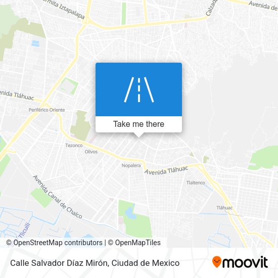 Calle Salvador Díaz Mirón map