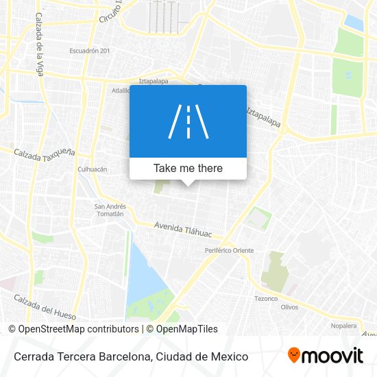 Mapa de Cerrada Tercera Barcelona