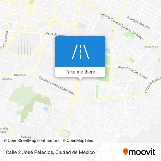 Calle 2 José Palacios map
