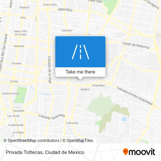 Privada Toltecas map