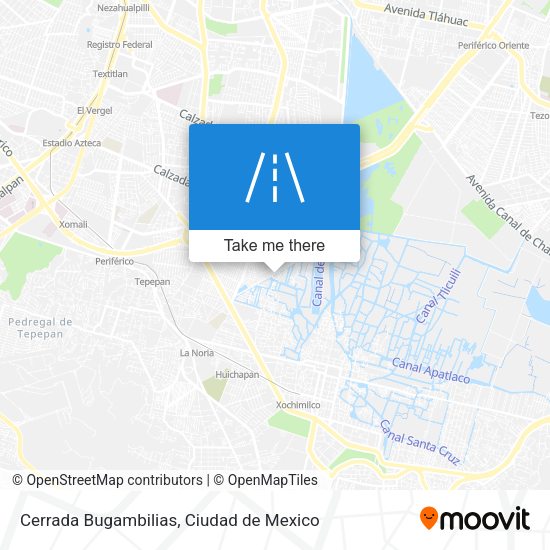 Cerrada Bugambilias map