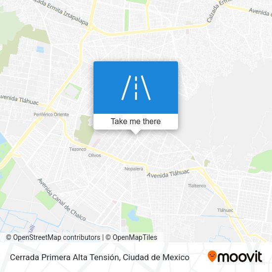 Mapa de Cerrada Primera Alta Tensión