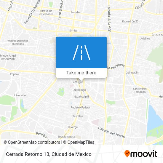 Mapa de Cerrada Retorno 13