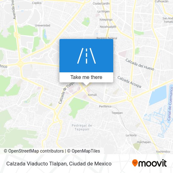 Mapa de Calzada Viaducto Tlalpan