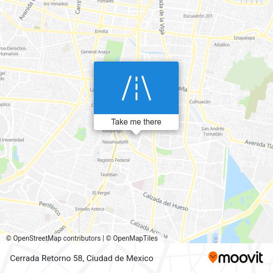 Cerrada Retorno 58 map