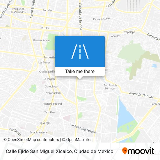 Mapa de Calle Ejido San Miguel Xicalco