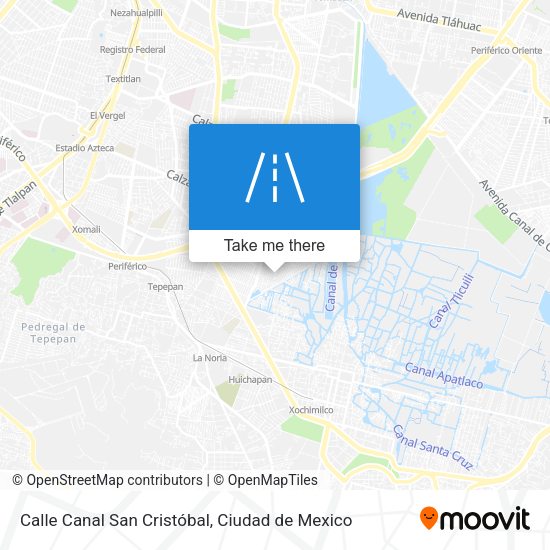 Mapa de Calle Canal San Cristóbal