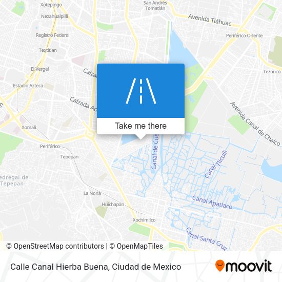Calle Canal Hierba Buena map