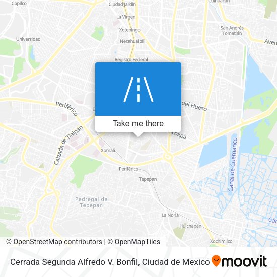 Cerrada Segunda Alfredo V. Bonfil map