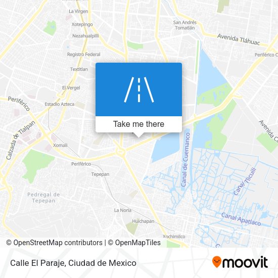 Mapa de Calle El Paraje