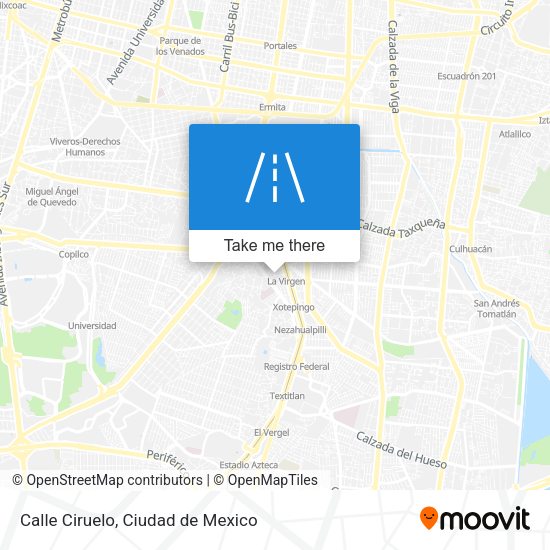 Mapa de Calle Ciruelo