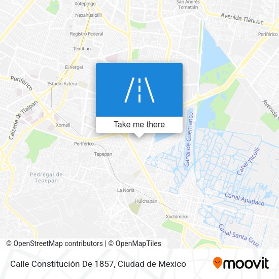 Mapa de Calle Constitución De 1857
