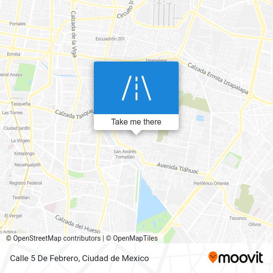 Calle 5 De Febrero map