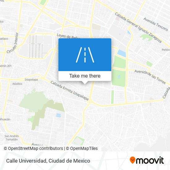 Calle Universidad map