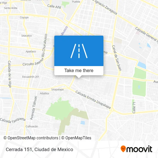 Cerrada 151 map