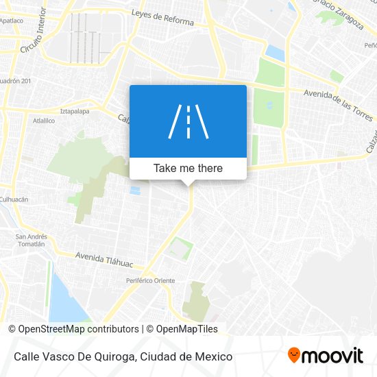 Mapa de Calle Vasco De Quiroga