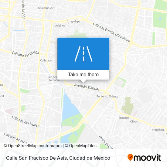 Calle San Fracisco De Asis map