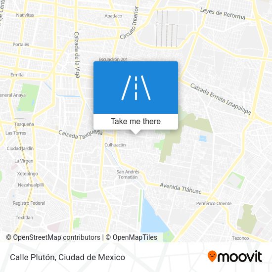 Calle Plutón map