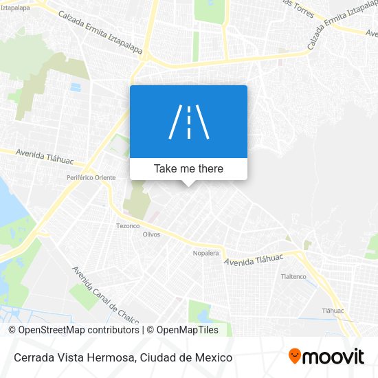 Cerrada Vista Hermosa map