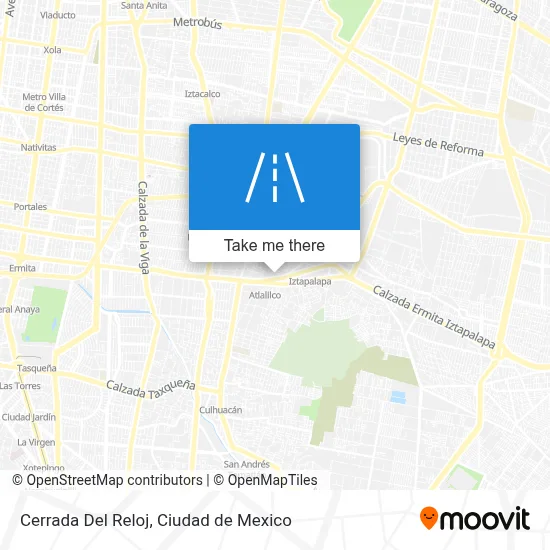 Cerrada Del Reloj map