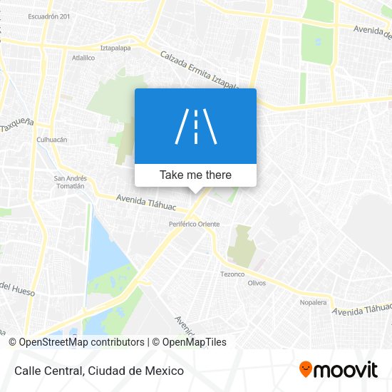 Calle Central map