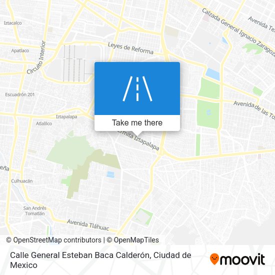 Mapa de Calle General Esteban Baca Calderón