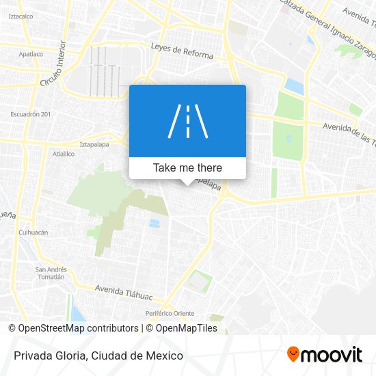 Mapa de Privada Gloria