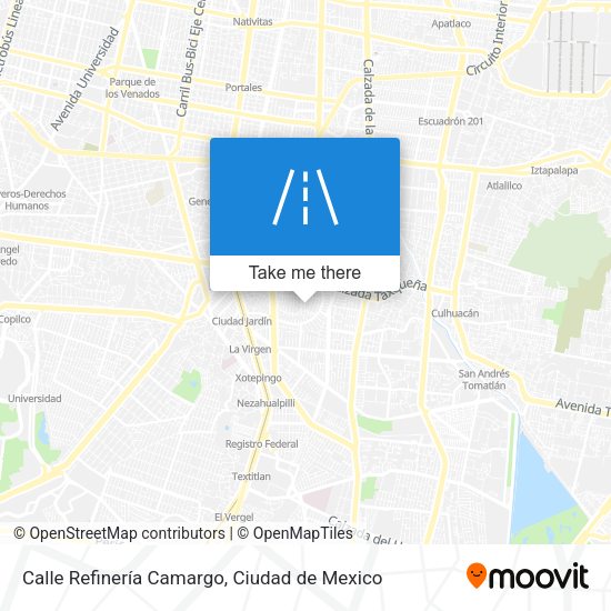 Calle Refinería Camargo map