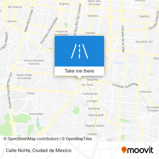 Mapa de Calle Norte