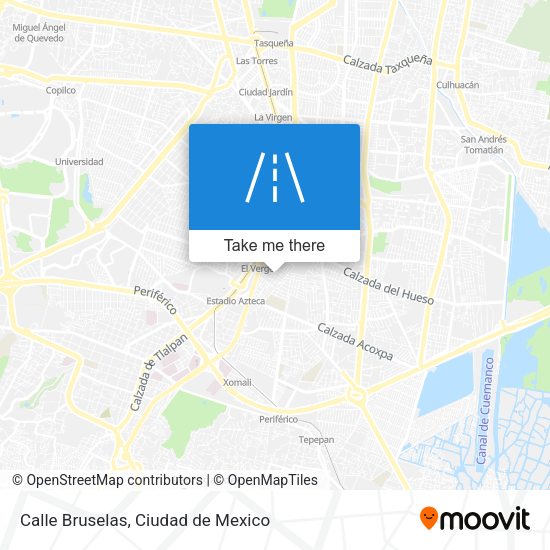Mapa de Calle Bruselas