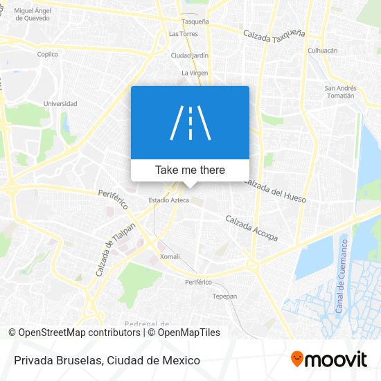 Privada Bruselas map