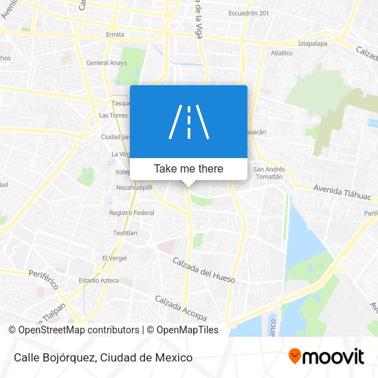 Mapa de Calle Bojórquez