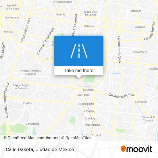 Calle Dakota map
